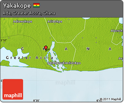 Physical Map of Yakakope