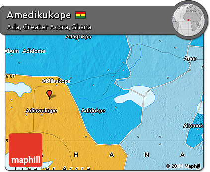 Political Map of Amedikukope
