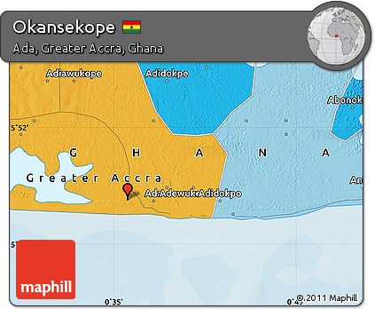 Political Map of Okansekope