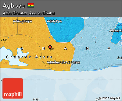 Political Map of Agbove