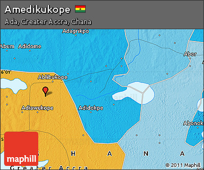 Political Map of Amedikukope