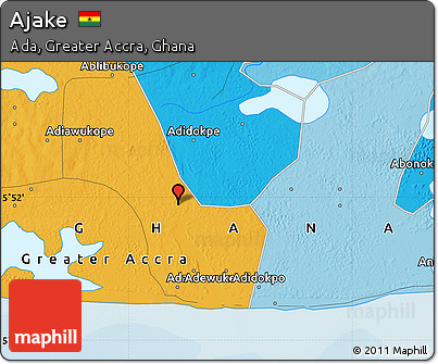Political Map of Ajake
