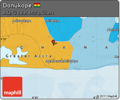 Political Map of Donukope