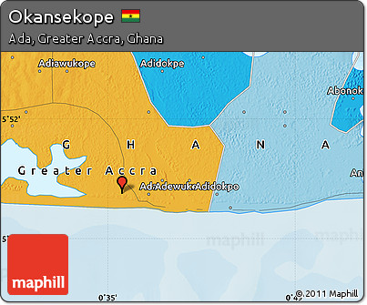 Political Map of Okansekope