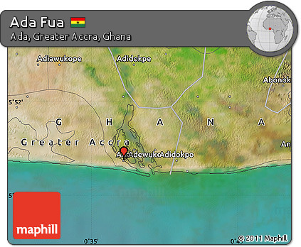 Satellite Map of Ada Fua