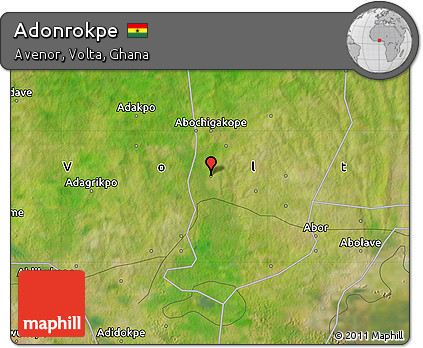 Satellite Map of Adonrokpe