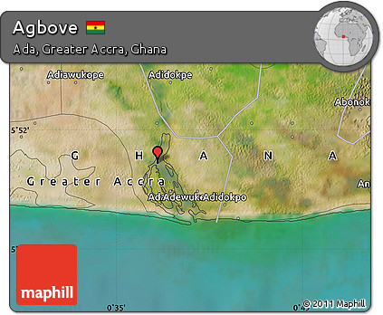 Satellite Map of Agbove