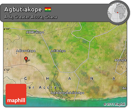 Satellite Map of Agbutiakope