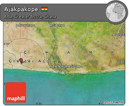 Satellite Map of Ajakpakope