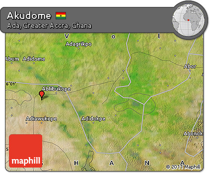 Satellite Map of Akudome