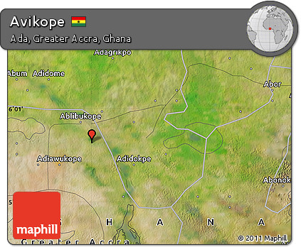 Satellite Map of Avikope