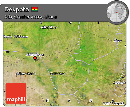 Satellite Map of Dekpota