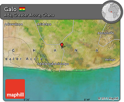 Satellite Map of Galo