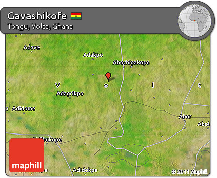 Satellite Map of Gavashikofe
