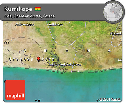 Satellite Map of Kumikope