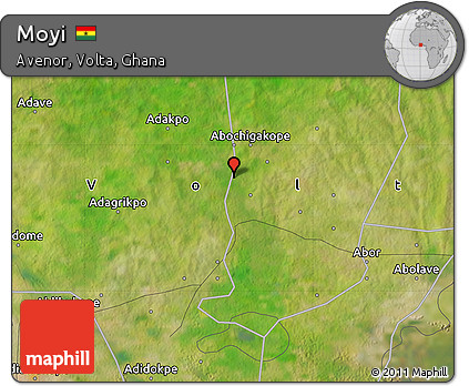 Satellite Map of Moyi