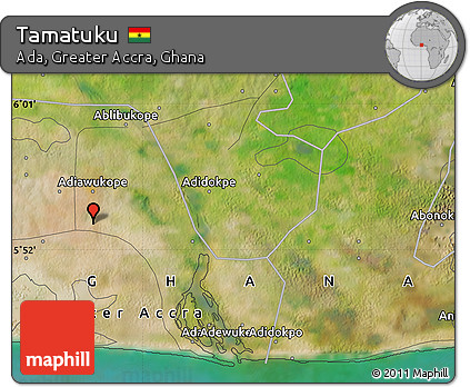 Satellite Map of Tamatuku