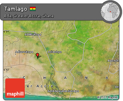 Satellite Map of Tamlago