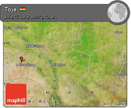 Satellite Map of Toje