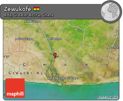 Satellite Map of Zewukofe