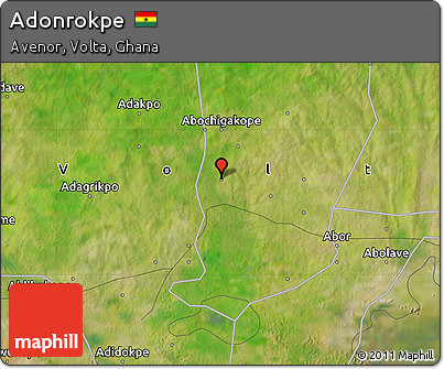 Satellite Map of Adonrokpe