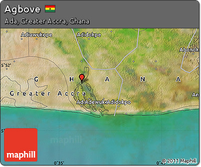 Satellite Map of Agbove