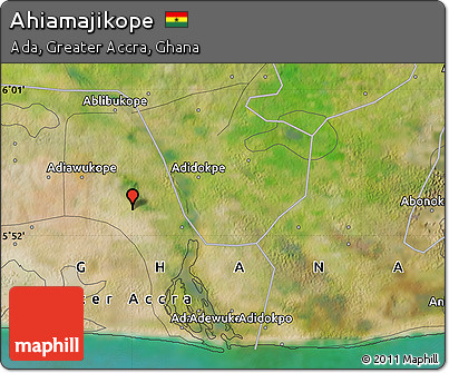 Satellite Map of Ahiamajikope