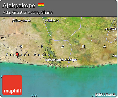 Satellite Map of Ajakpakope