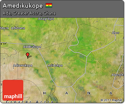Satellite Map of Amedikukope