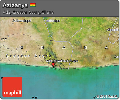 Satellite Map of Azizanya