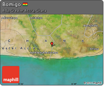Satellite Map of Bomigo
