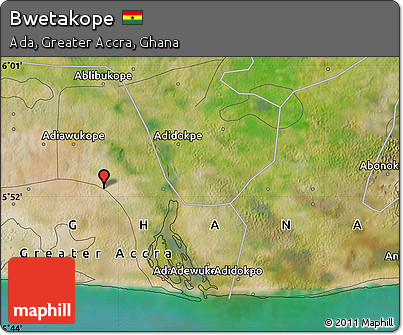 Satellite Map of Bwetakope