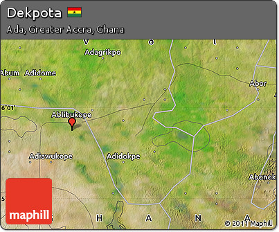 Satellite Map of Dekpota
