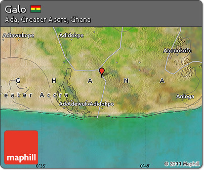 Satellite Map of Galo