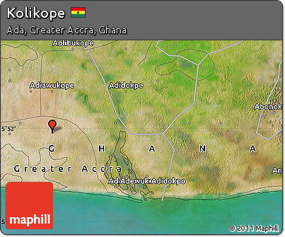 Satellite Map of Kolikope