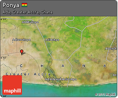 Satellite Map of Ponya