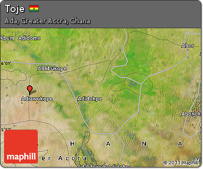 Satellite Map of Toje