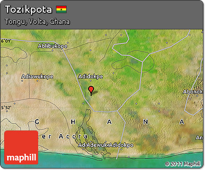 Satellite Map of Tozikpota
