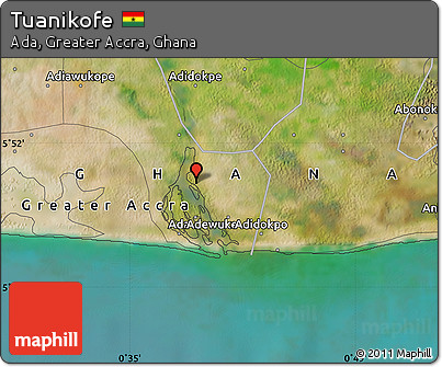 Satellite Map of Tuanikofe