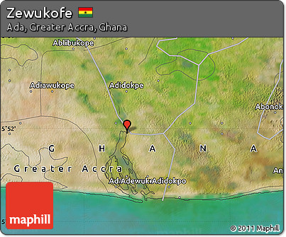 Satellite Map of Zewukofe