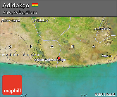 Satellite Map of Adidokpo