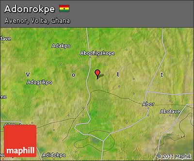Satellite Map of Adonrokpe