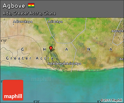 Satellite Map of Agbove
