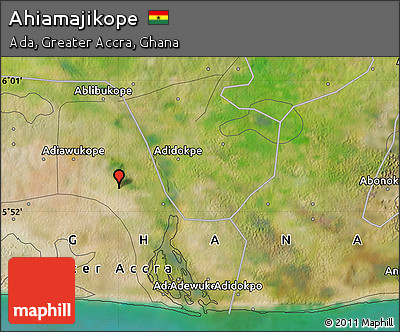 Satellite Map of Ahiamajikope