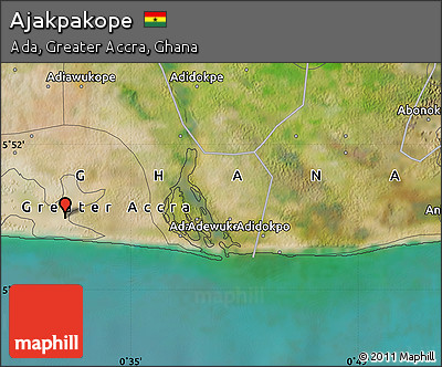 Satellite Map of Ajakpakope