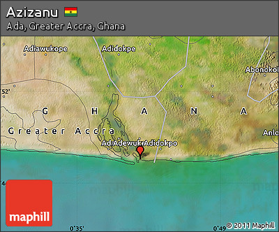 Satellite Map of Azizanu