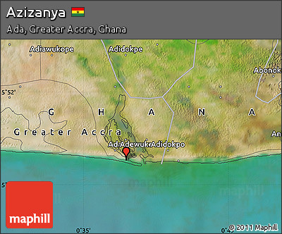 Satellite Map of Azizanya