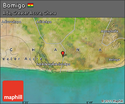 Satellite Map of Bomigo