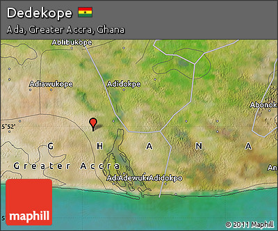 Satellite Map of Dedekope