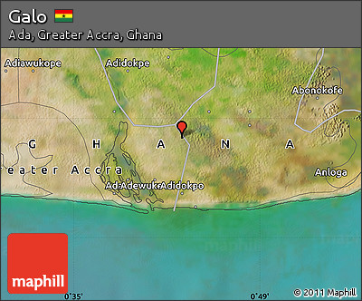 Satellite Map of Galo